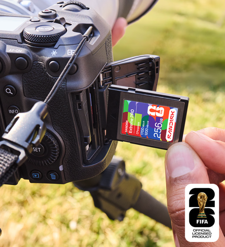 闪迪推出2026世界杯联名CFexpress卡 256GB版定价2699元